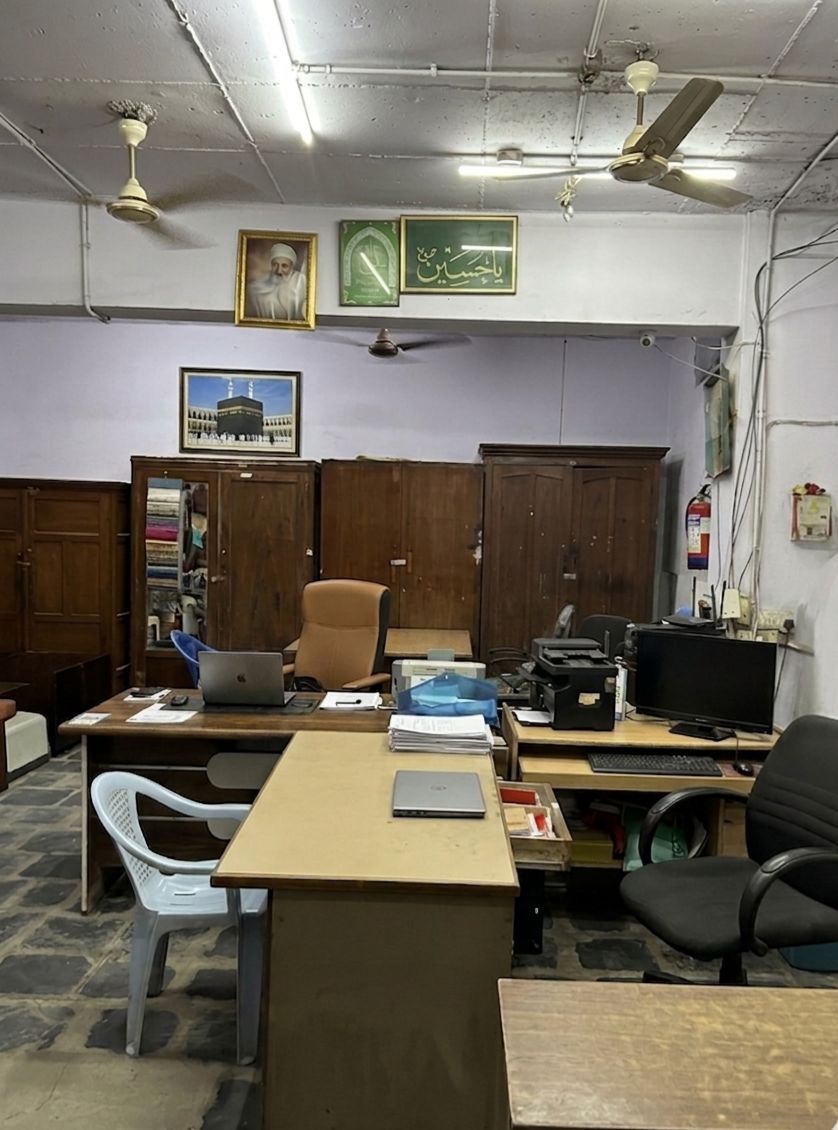 S.A. Poonawala office at Karan Centre — three generations of family-run furniture rental